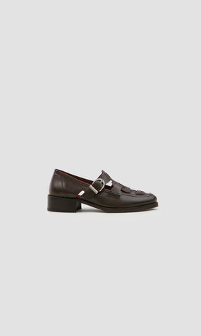 DOROTHY LOAFER - CHERRY BROWNIE Embroidered Loafers