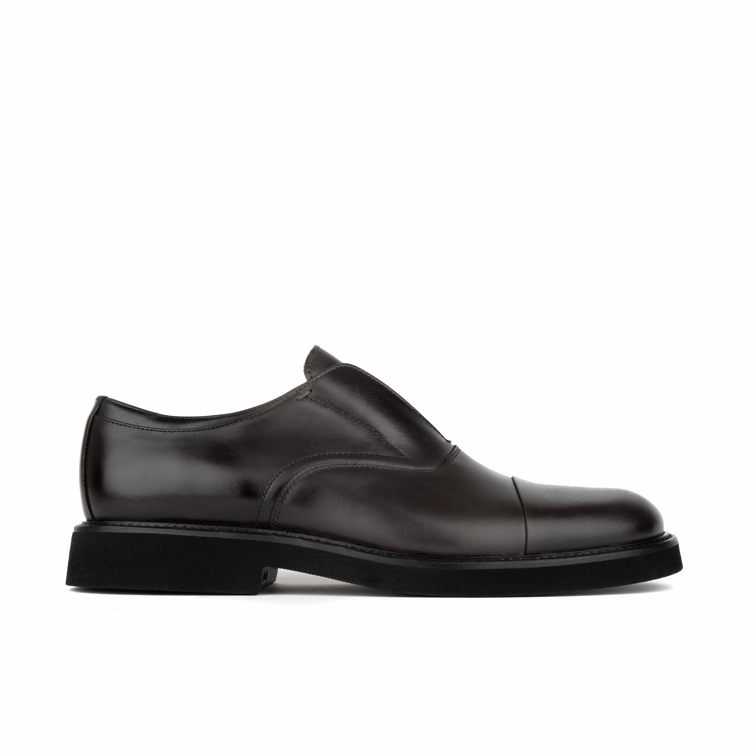 Pathy Leather Loafers Dunlee - Grey - Men's leather slip-on loafer