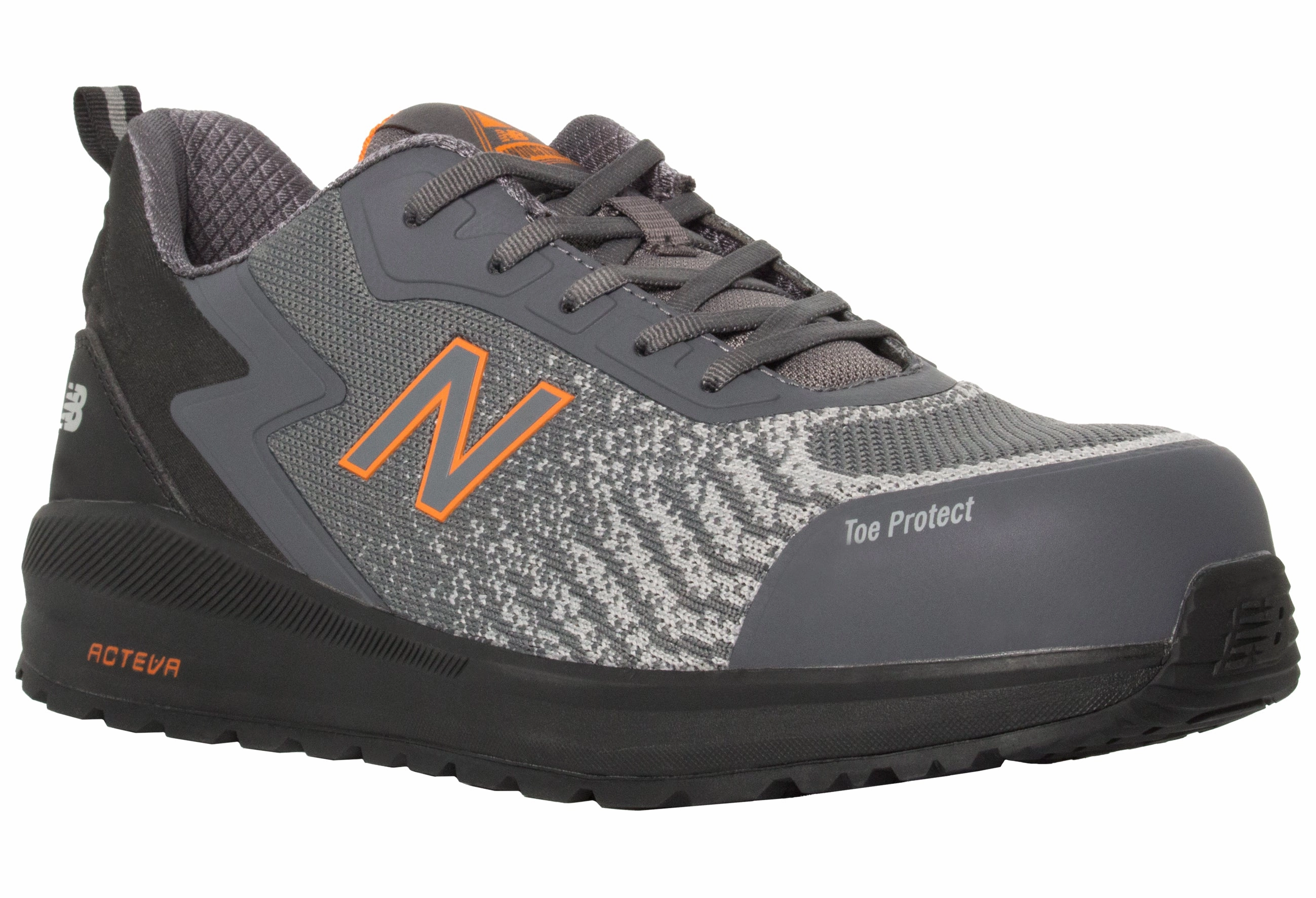 New Balance Speedware, Halbschuhe, S1 P SRC, grau / orange S1P S1 SRC FO Sicherheitsschuhe Pantolette