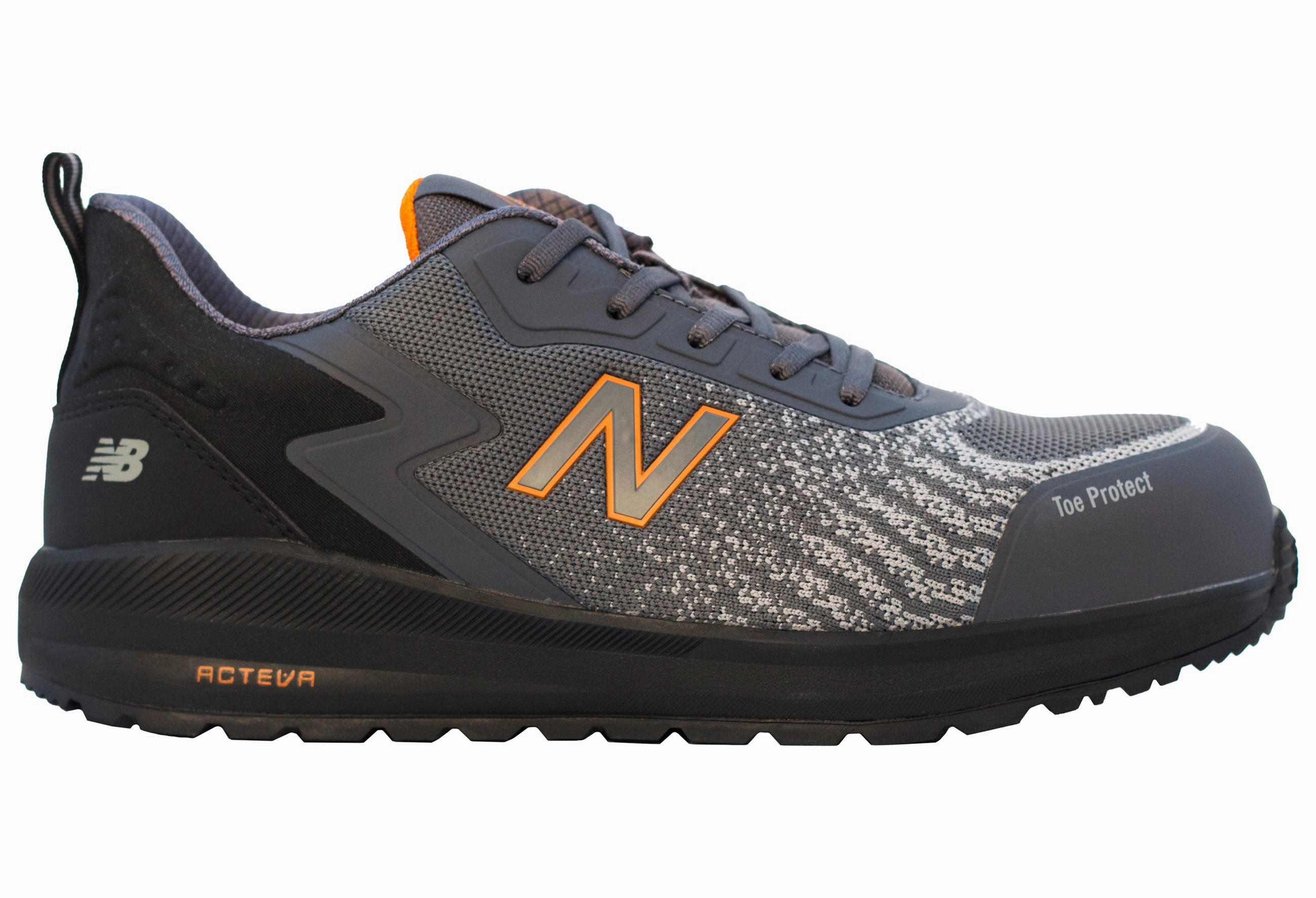 New Balance Speedware, Halbschuhe, S1 P SRC, grau / orange S1P S1 SRC FO Amazone Sicherheitsschuhe