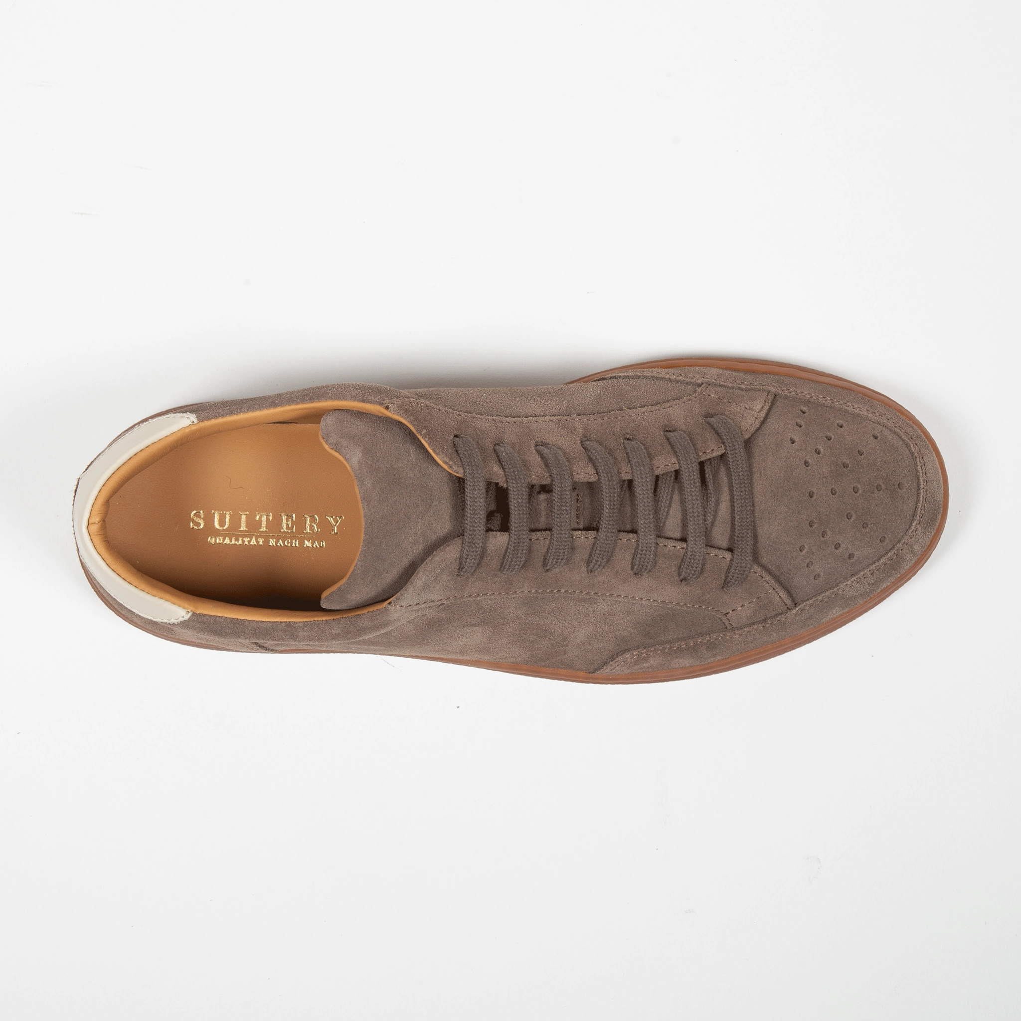 Sneaker Velours Leder Valencia Almond Kuh Sneaker