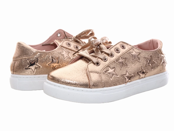 Gepolsterte Laufschuhe Damen Sneaker Turnschuhe Laufschuhe Halbschuhe Fitness Flach Freizeit Schuhe Gold # 6711