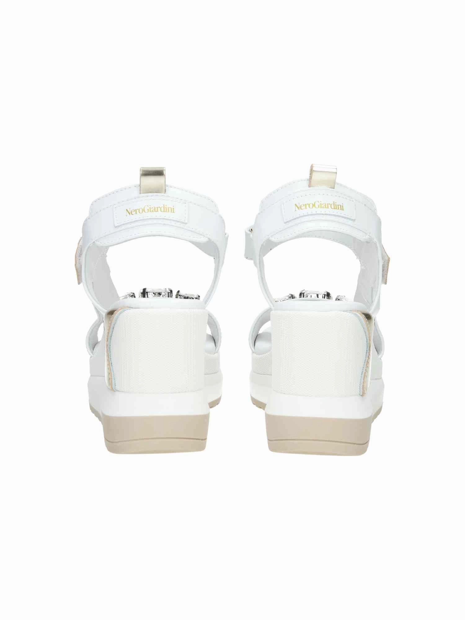 E410685D Loira Bianco T.Brill Platino 6074 Poli.Milena 7854 Zep Extra Breite Sandalen