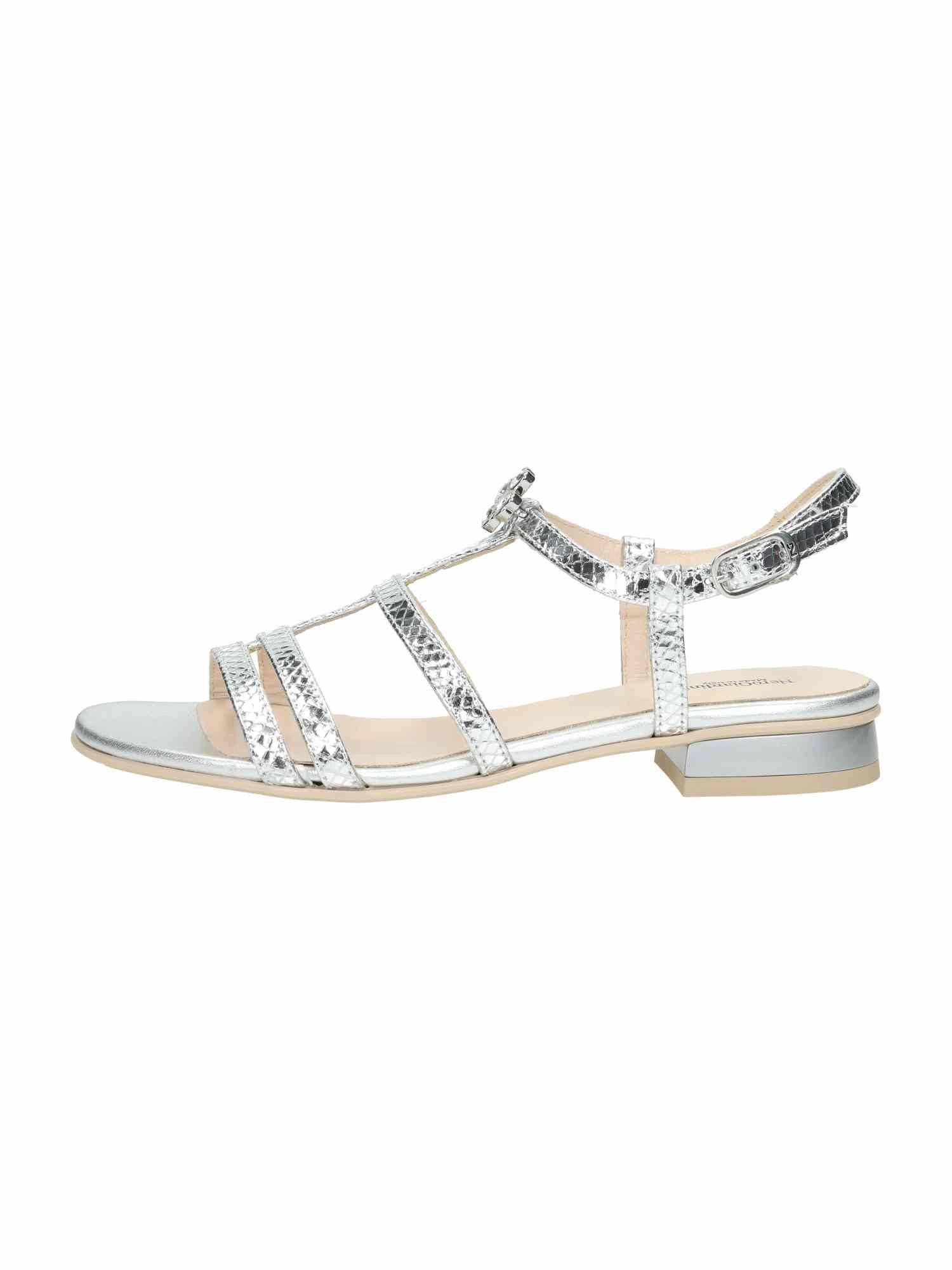 Ballenpolster Sandalen E513270D Blade Argento Tr Lula Naturale 226