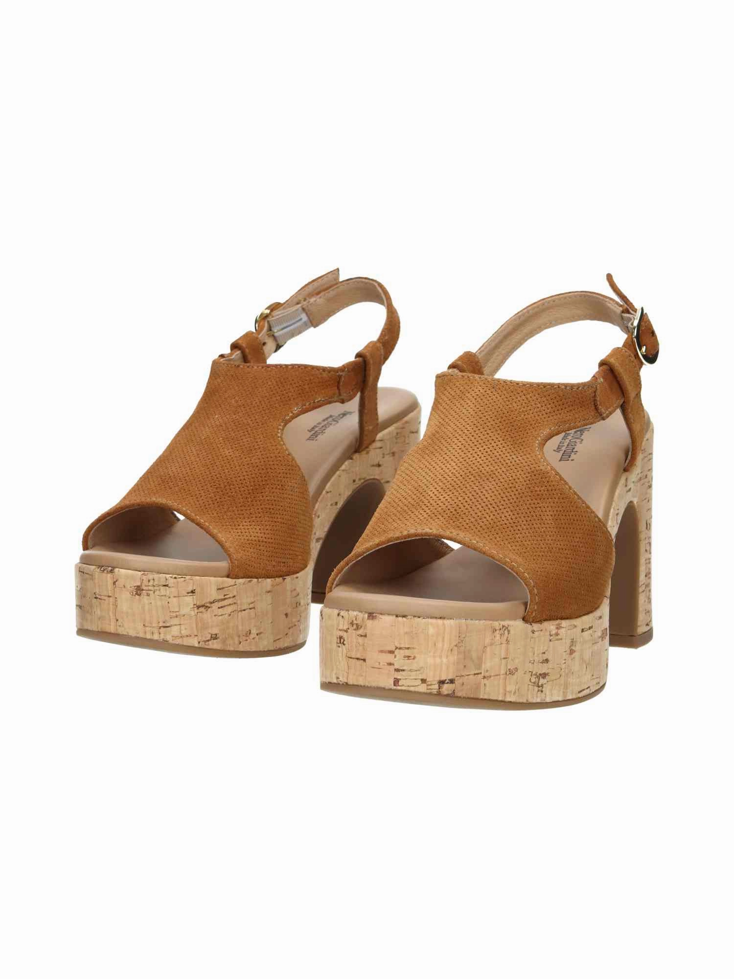 Sandalen Mit Absatz Leder E513621D Velour Tabacco Velour Tabacco Pu.Marsala P17697 Ri