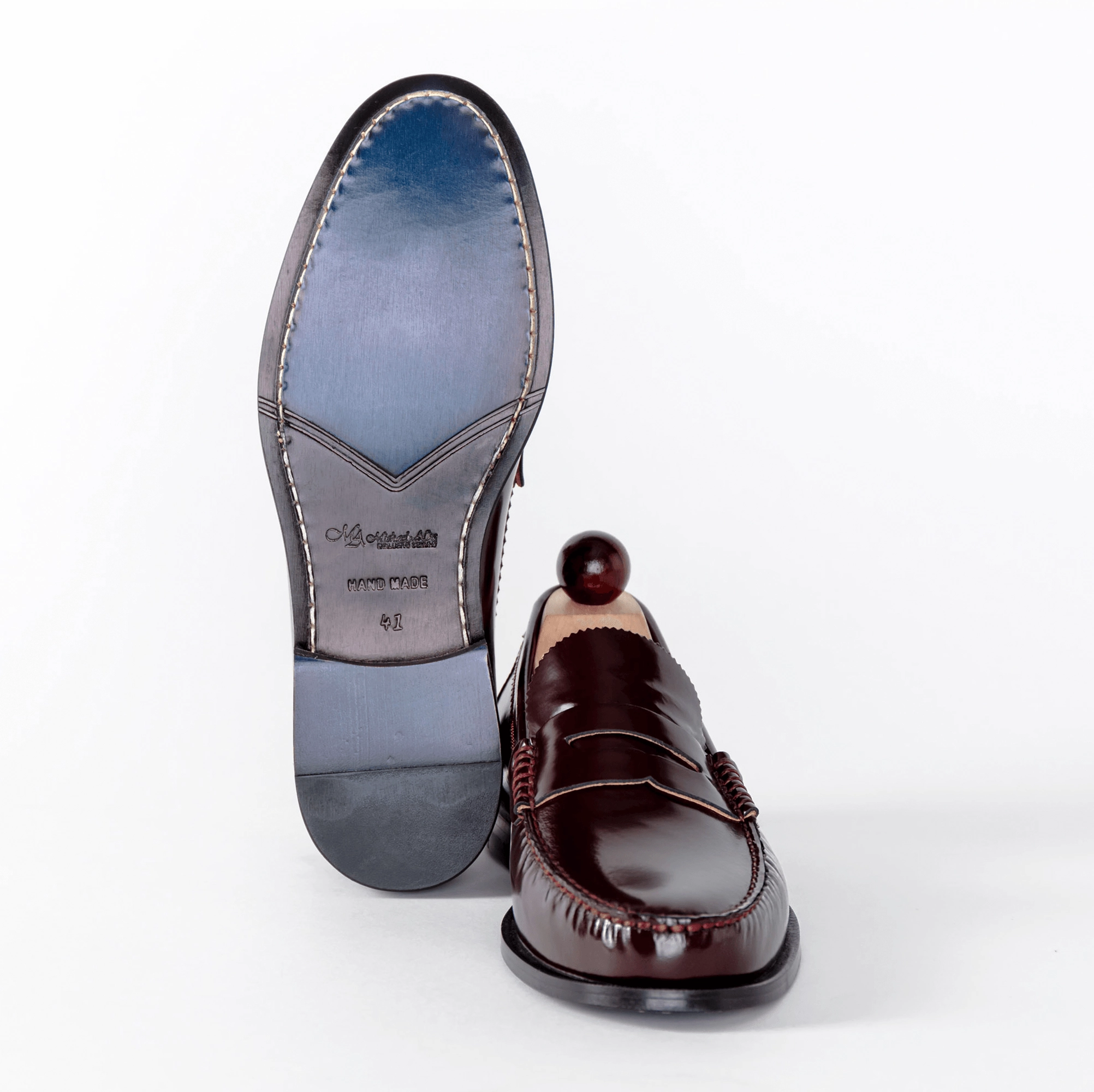 Loafers Made In Italy Penny Loafer Burgundy