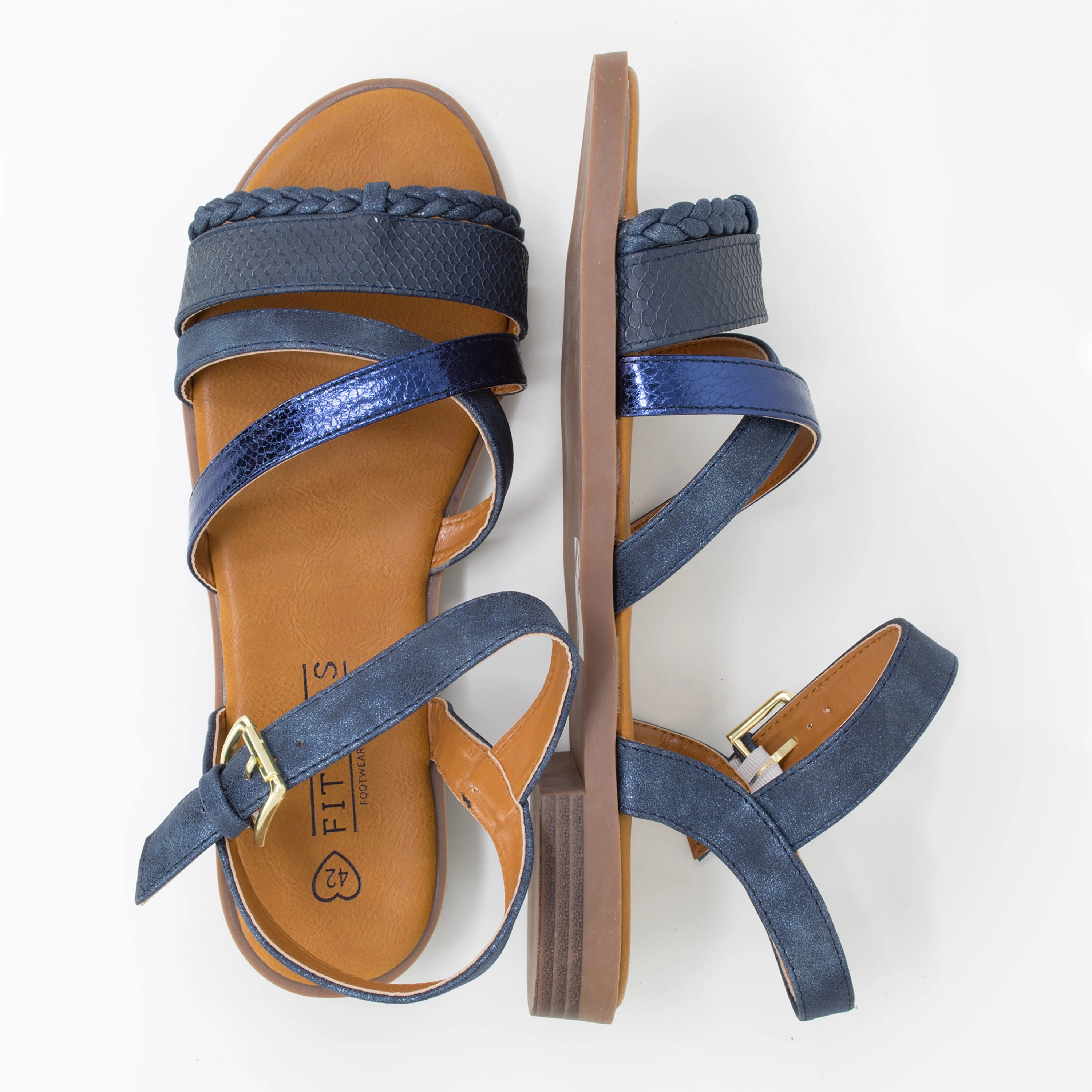 Burkina Sandalen Lara in dunkelblau - Damen Sandale