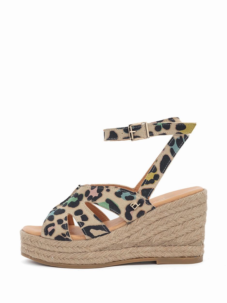 Alix | Espadrilles Sleehak Multi Leoprado Deichmann Sandalen