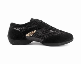 PD01 FASHION Dance Sneaker in Schwarz mit Sneaker-Sohle Baumwollsocken Sneaker