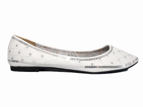 Penny Loafers Donna Damen Slipper Halbschuhe Ballerina Loafer Mokassins Slip On Flats Freizeit White # 688-22
