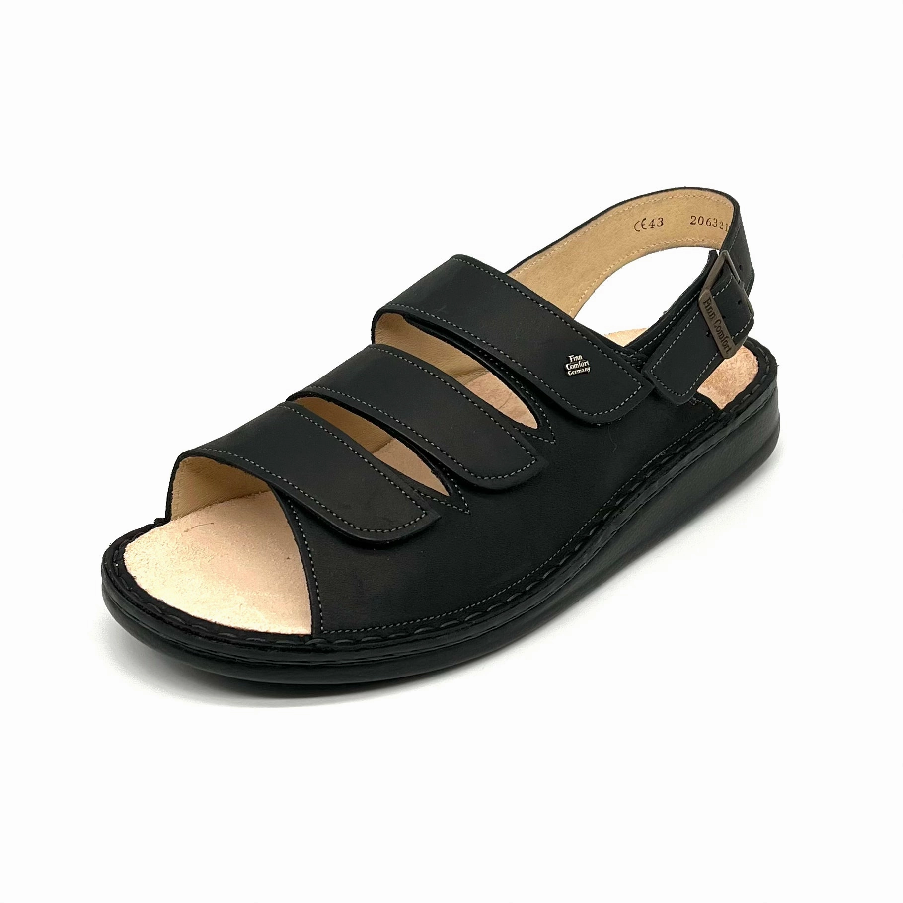 Herren Klett Sandale Schwarz von Finn Comfort 17492 Phillip Sandalen Sale