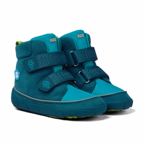 Warme Hohe Winterstiefel Affenzahn Barfu - Winterstiefel Vegan Comfy Hai petrol