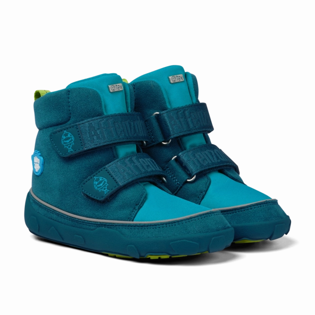 Winterstiefel Torino Affenzahn Barfu - Winterstiefel Vegan Comfy Hai petrol