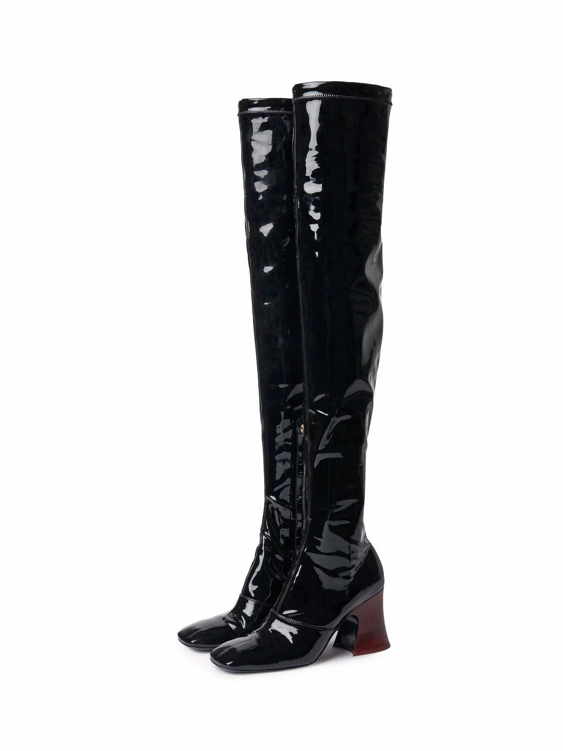 Stiefel Hose Rein Overknees-Stiefel - Schwarz