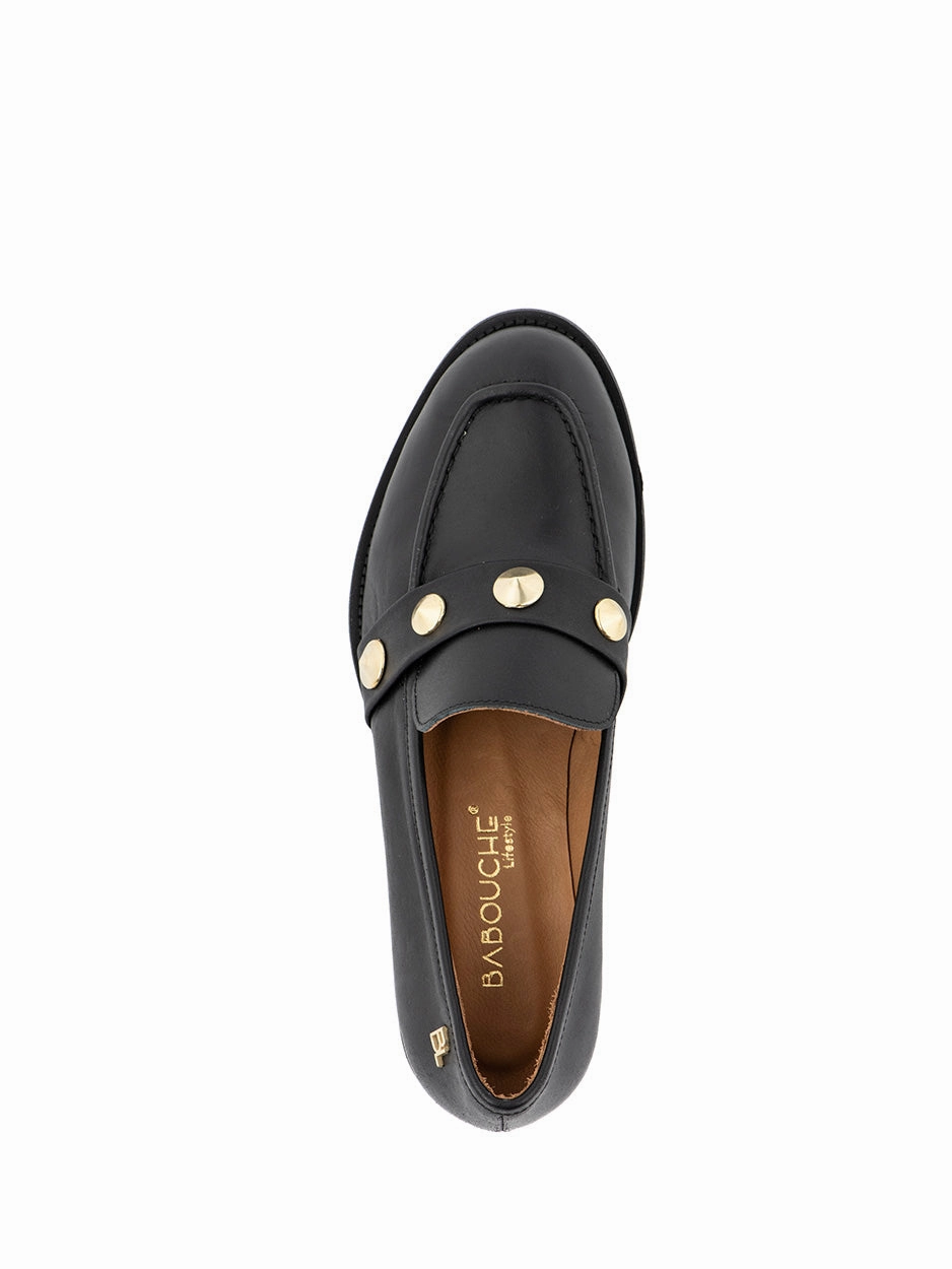 Linda | Loafer Zwart Patent Penny Loafers