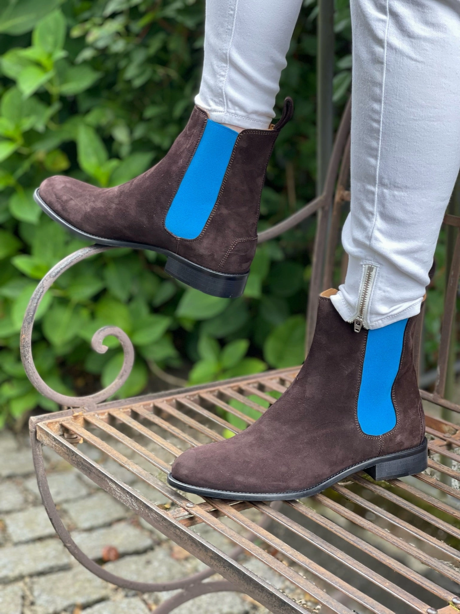 Styles Mit Chelsea Boots Kastanie - Blitzblau