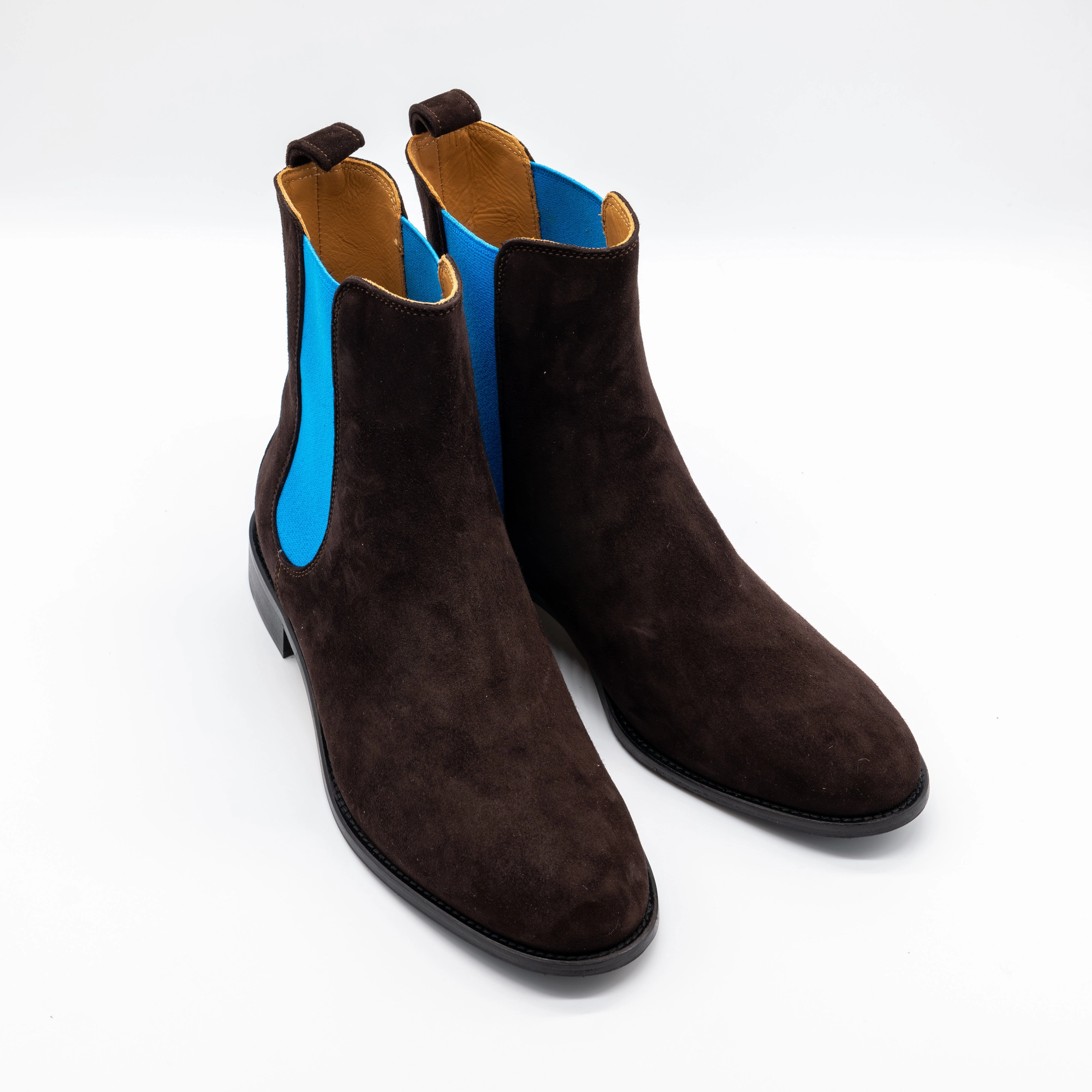 Chelsea Ankle Boot Kastanie - Blitzblau