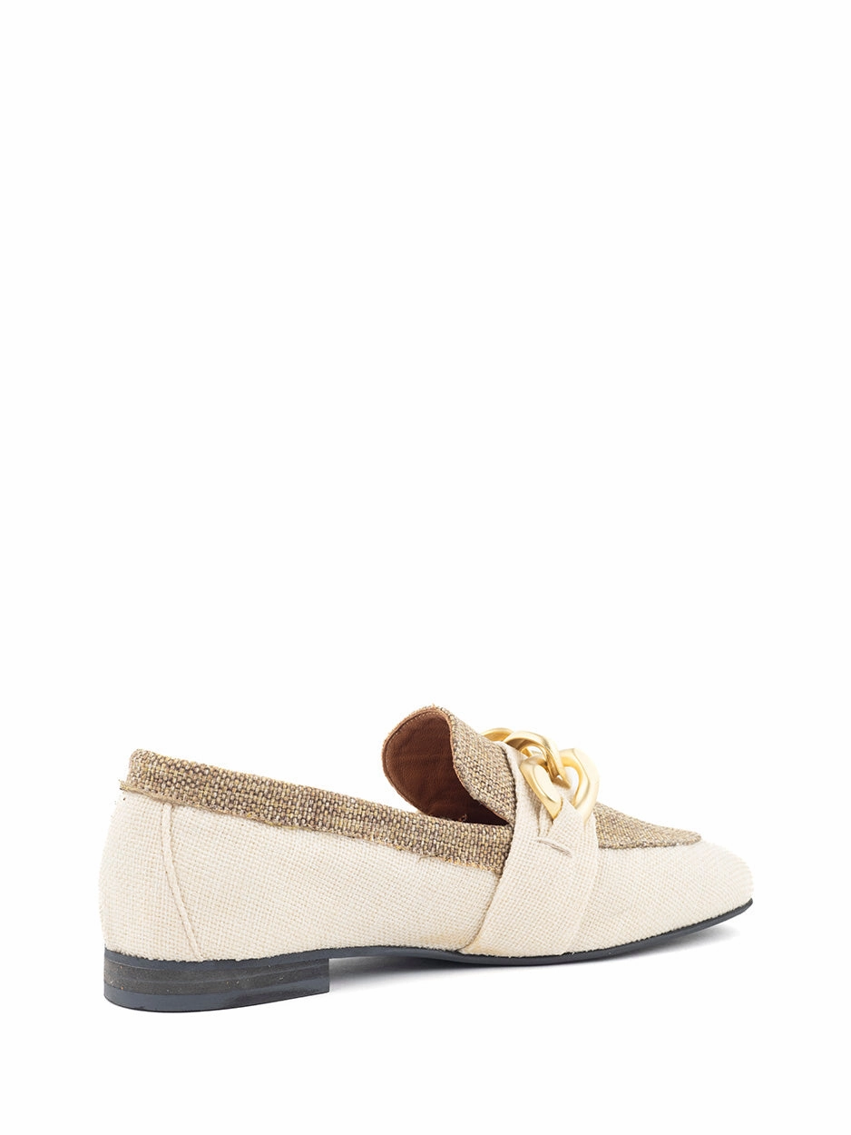 Pien | Loafer Beige/Taupe Loafers Schnüren