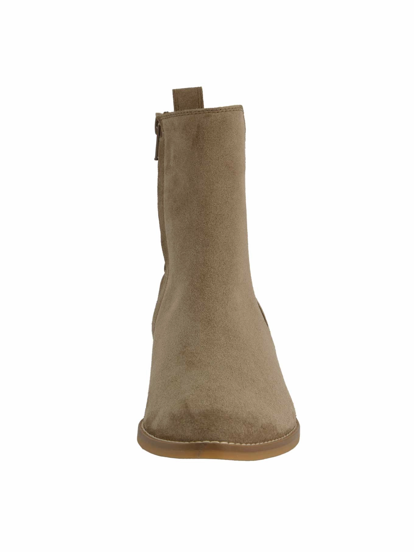 Heeled Animal Print Ankle Boots Stiefelette suede antelope