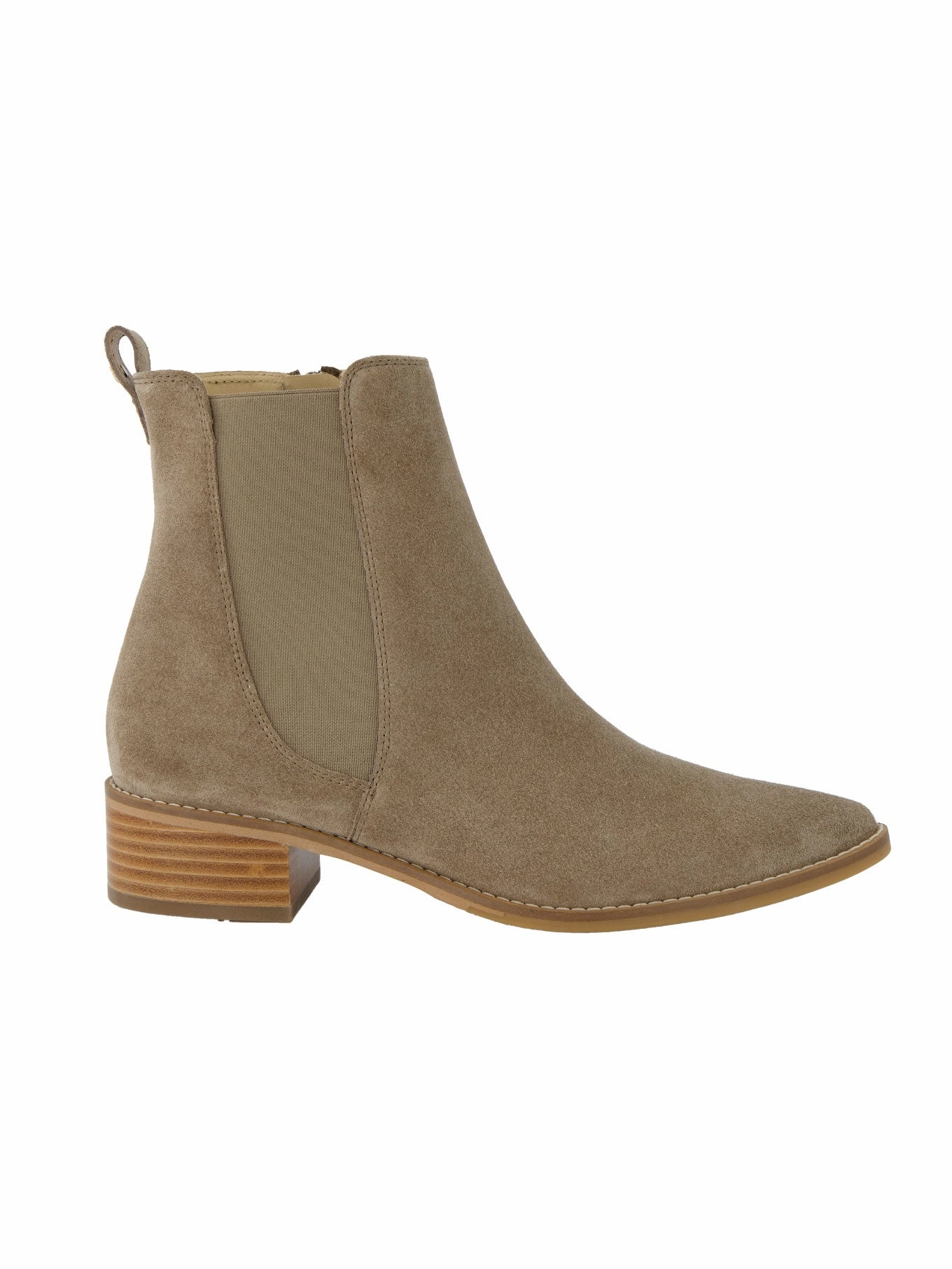 Ankle Boots Mit V Ausschnitt Stiefelette suede antelope