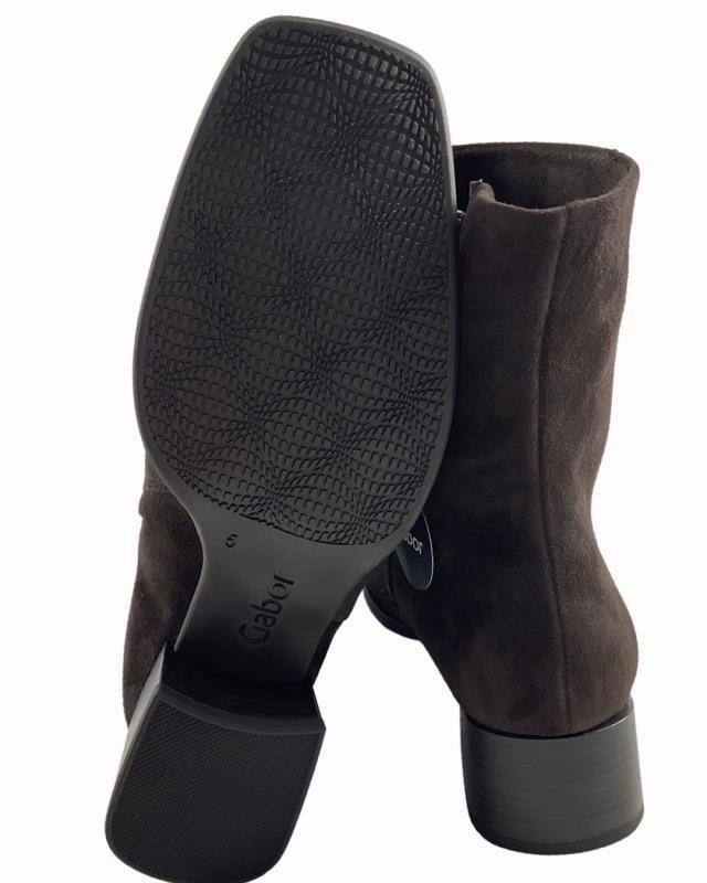 Gabor Damen Stiefelletten 32.920.41 Samtchevreau Mocca Young High Heels