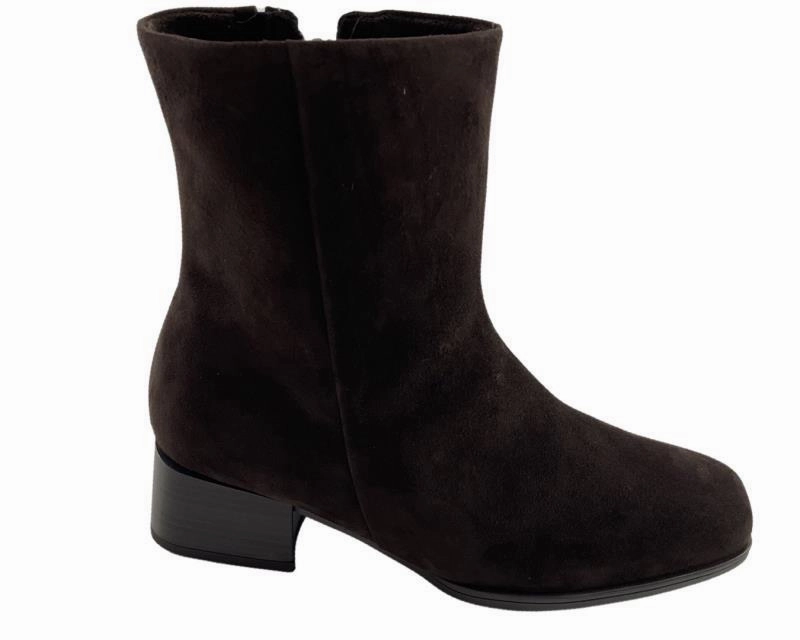 Gabor Damen Stiefelletten 32.920.41 Samtchevreau Mocca High Heels 6 Cm Absatz