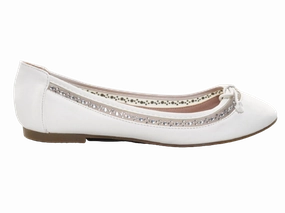 1950s Penny Loafers Damen Slipper Halbschuhe Ballerina Loafer Mokassins Slip On Flats Freizeit White # 88-11