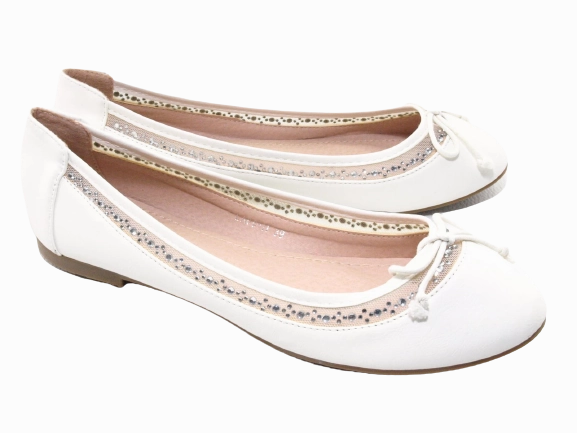 Damen Slipper Halbschuhe Ballerina Loafer Mokassins Slip On Flats Freizeit White # 88-11 Morjas Suede Loafers