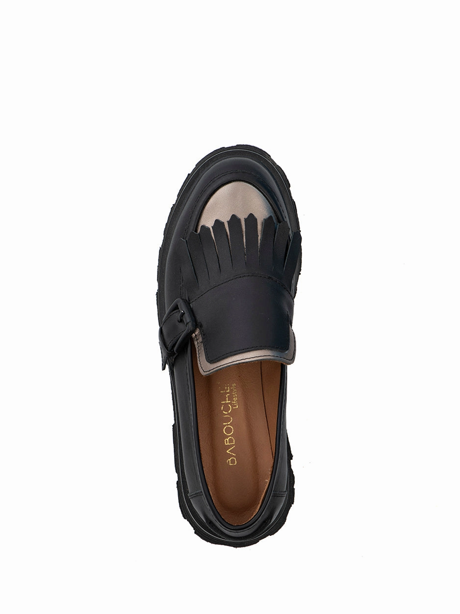 Kala | Loafer Zwart/Koper Herre Loafers