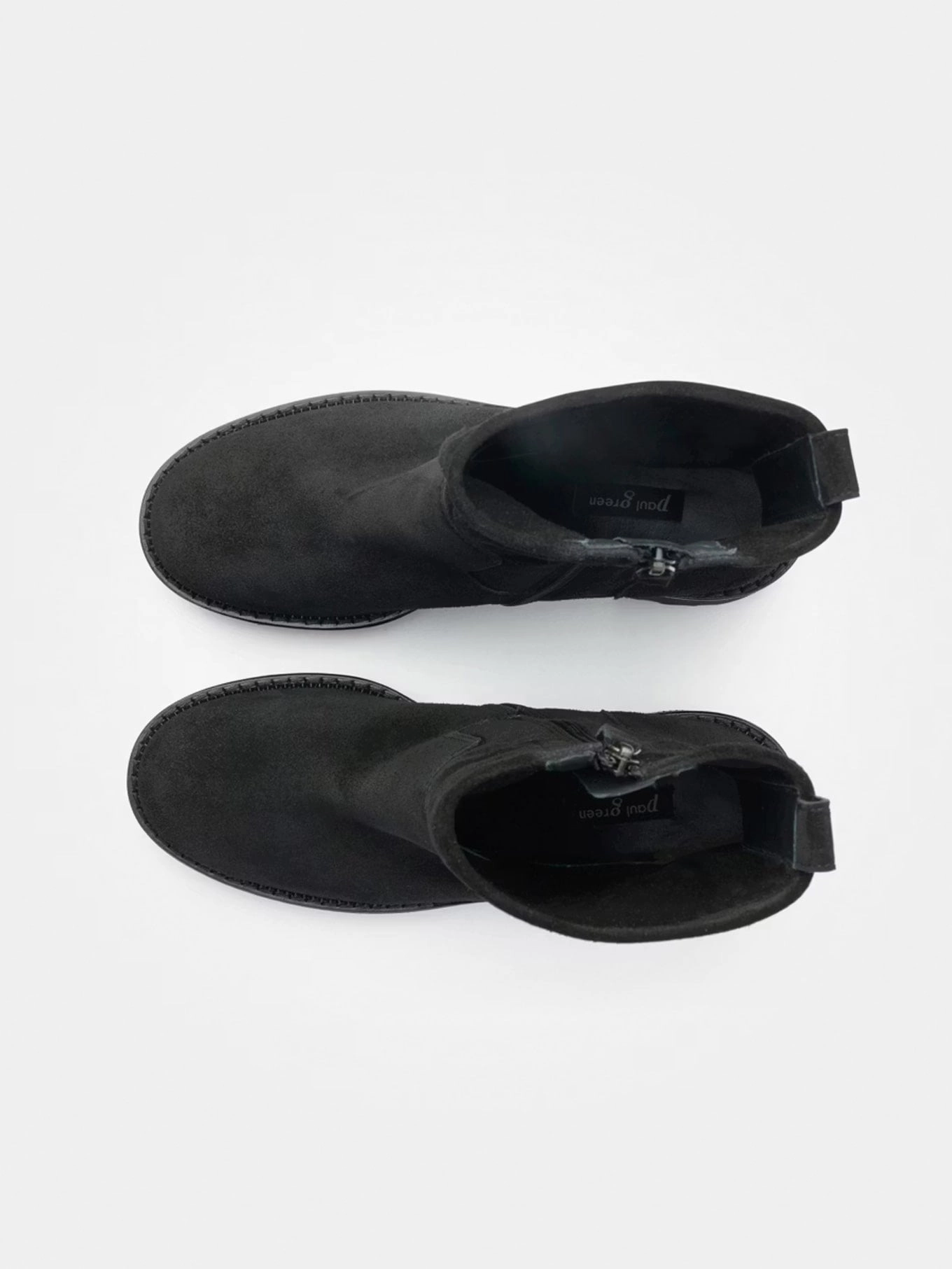 Stiefelette Soft Suede black Wide Toe Ankle Boots