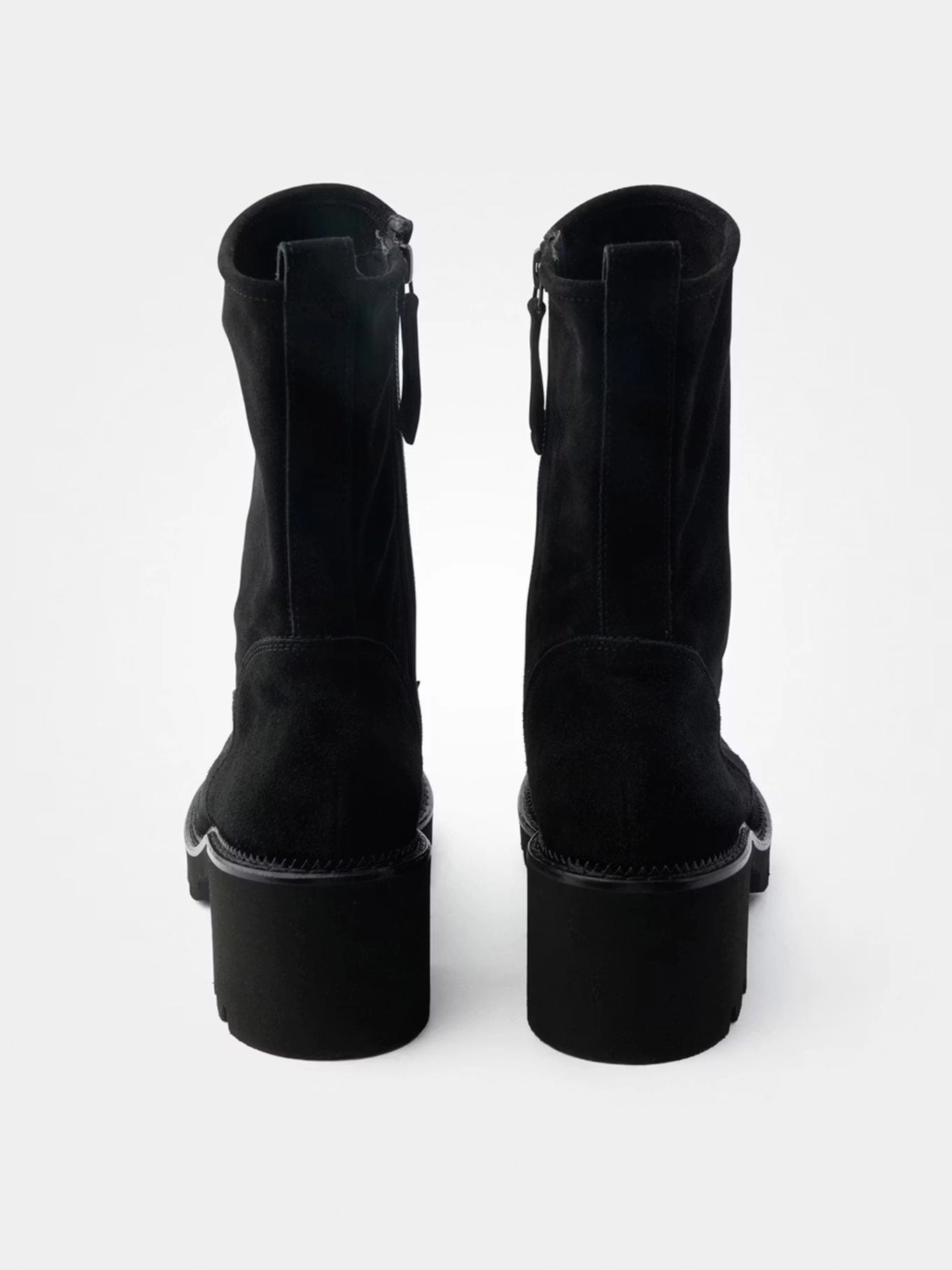 Stiefelette Soft Suede black Calfskin Ankle Boots