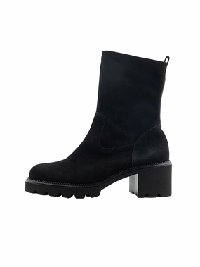 Stiefelette Soft Suede black Ankle Boots Billig Kaufen