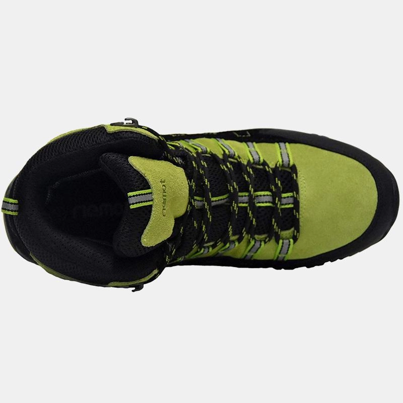 riemot Wanderschuhe fr Herren Grn Vllig wasserdichte High Rise Outdoor Wanderschuhe Streetshots High Heels