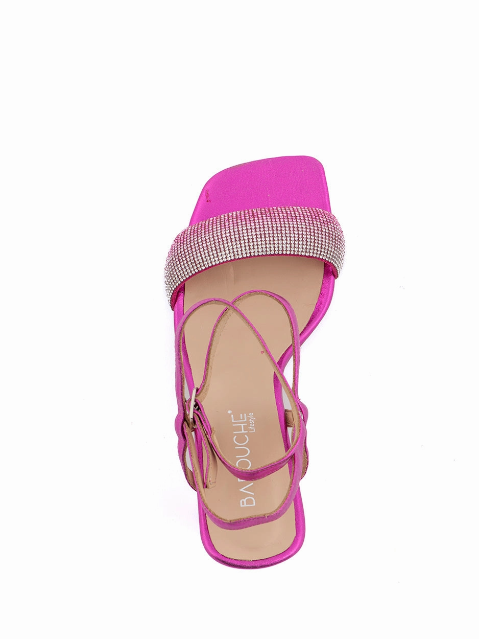 Flache Schicke Sandalen Lizzy | Sandalet Fuchsia