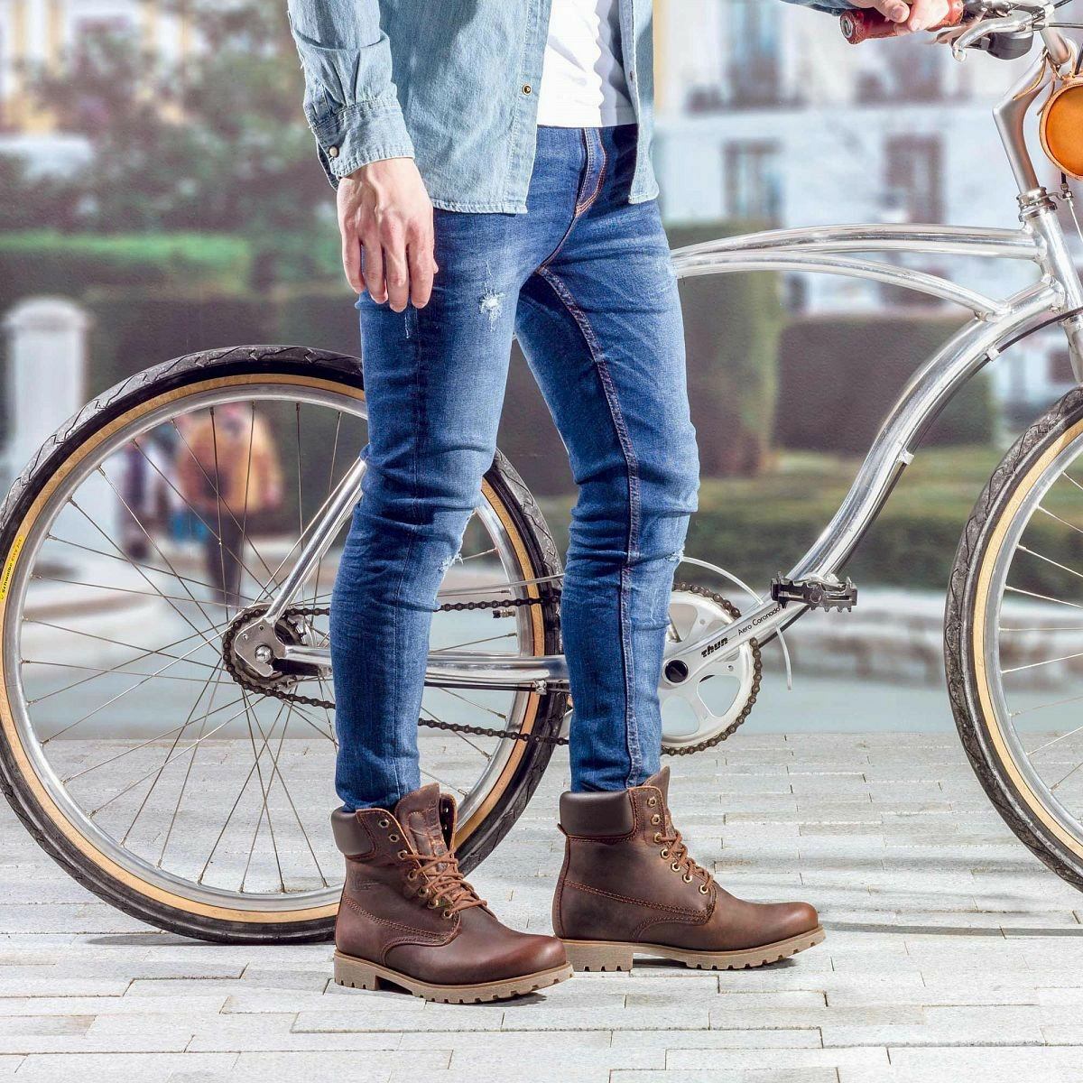 Panama Jack Herrenschuhe Shoes Stiefeletten Schuhe Braun Napa Grass Cuero Bark Ankle Boots With Pockets