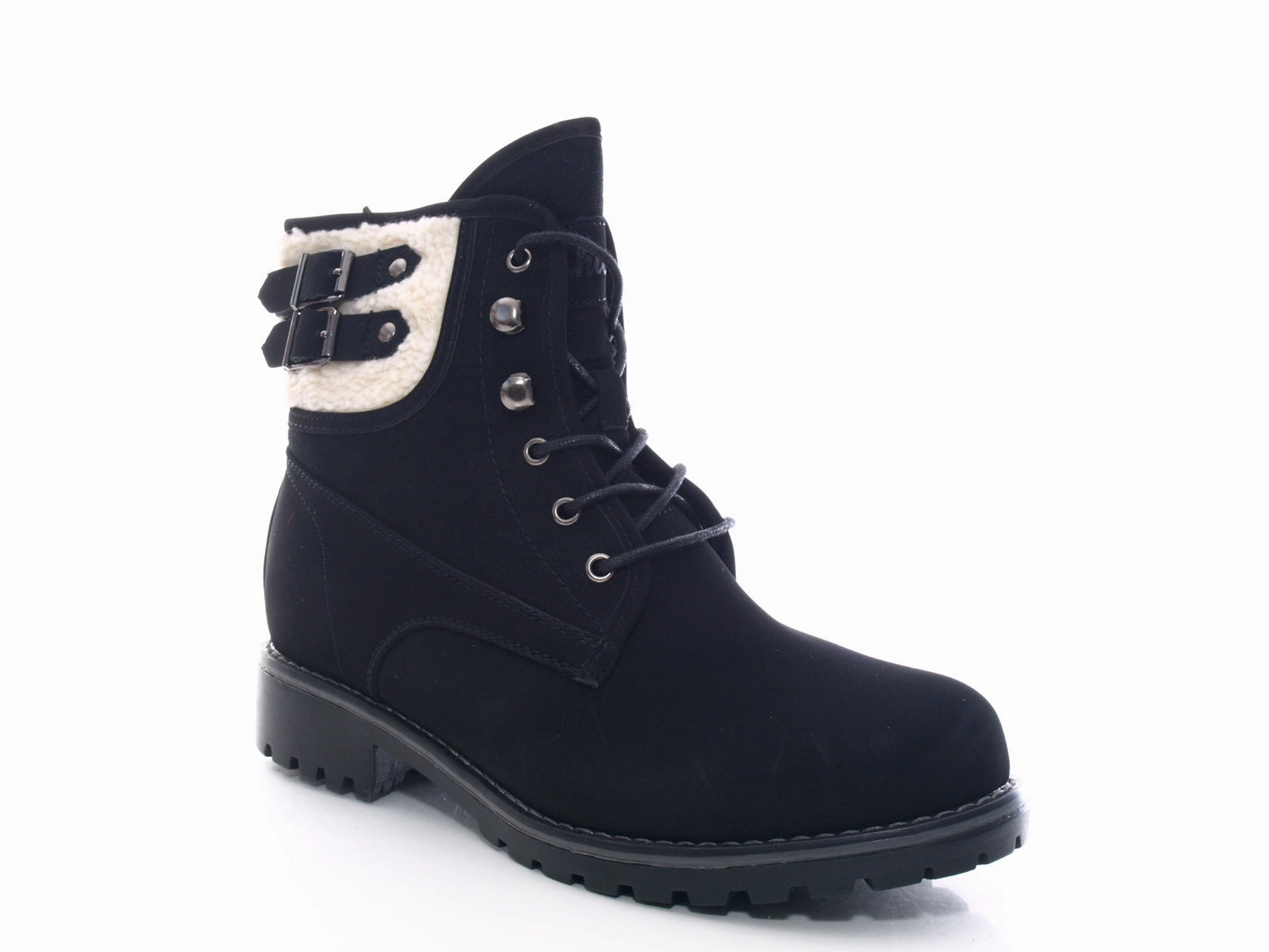 Fall Winter 2012 Pilgrim Ankle Boots Damen Stiefeletten Outdoor Winterboots Warm gefttert Black # 446