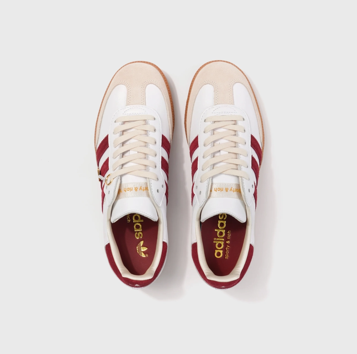Slip On Sneaker Pure Genius Swift Fit adidas Samba Sporty & Rich White Collegiate Burgundy