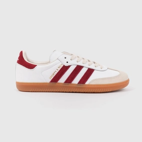 Eleganter Sneaker adidas Samba Sporty & Rich White Collegiate Burgundy