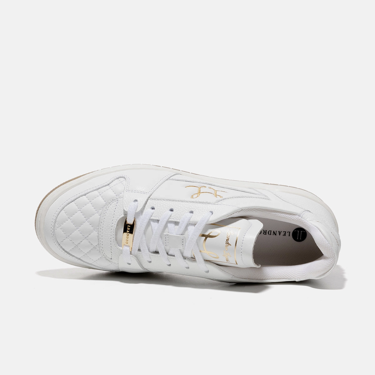Sneaker Reparatur Low Top - Tony - White-Gold