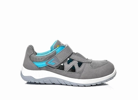 ELTEN 749531 Damen Sicherheitsschuhe Klettverschluss Maddie grey Easy ESD S1P Strauss Sicherheitsschuhe Sneaker