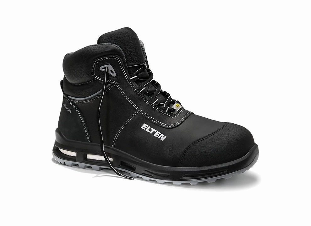 Hose Verdreht Sich Im Stiefel ELTEN 769701 Sicherheitsstiefel REACTION XXT Mid ESD S3S WELLMAXX Kunststoffkappe