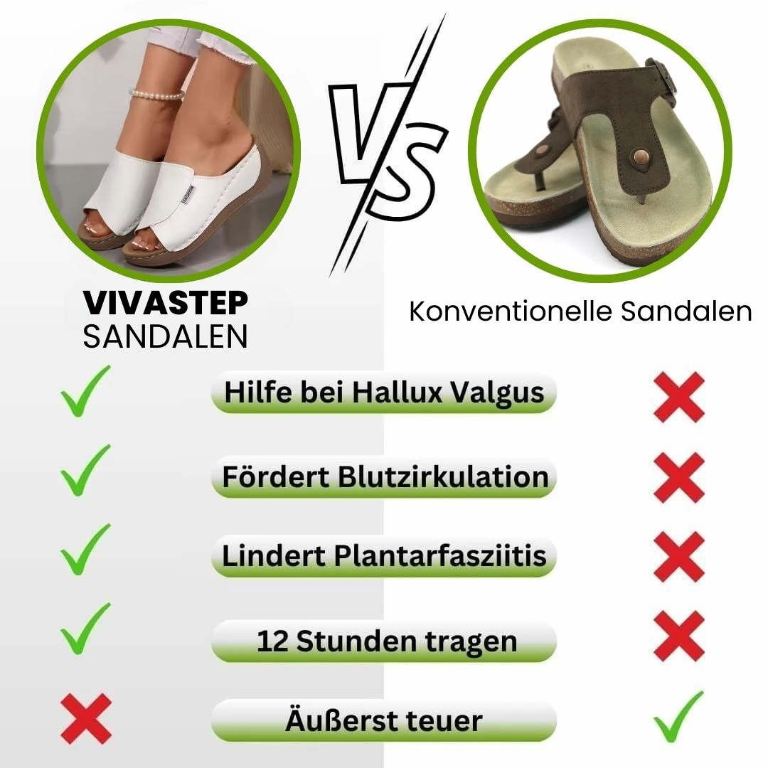VivaStep Sandalen - Ergonomische & rutschfeste Sandalen zur Schmerzlinderung