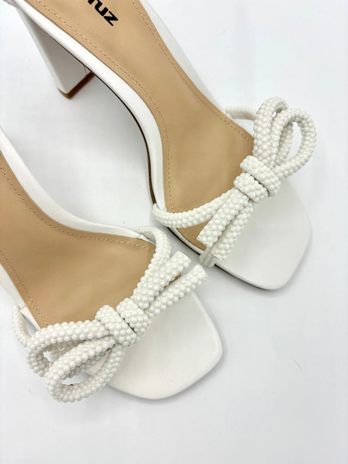 PEARL WHITE HEEL SANDAL Reno Sandalen