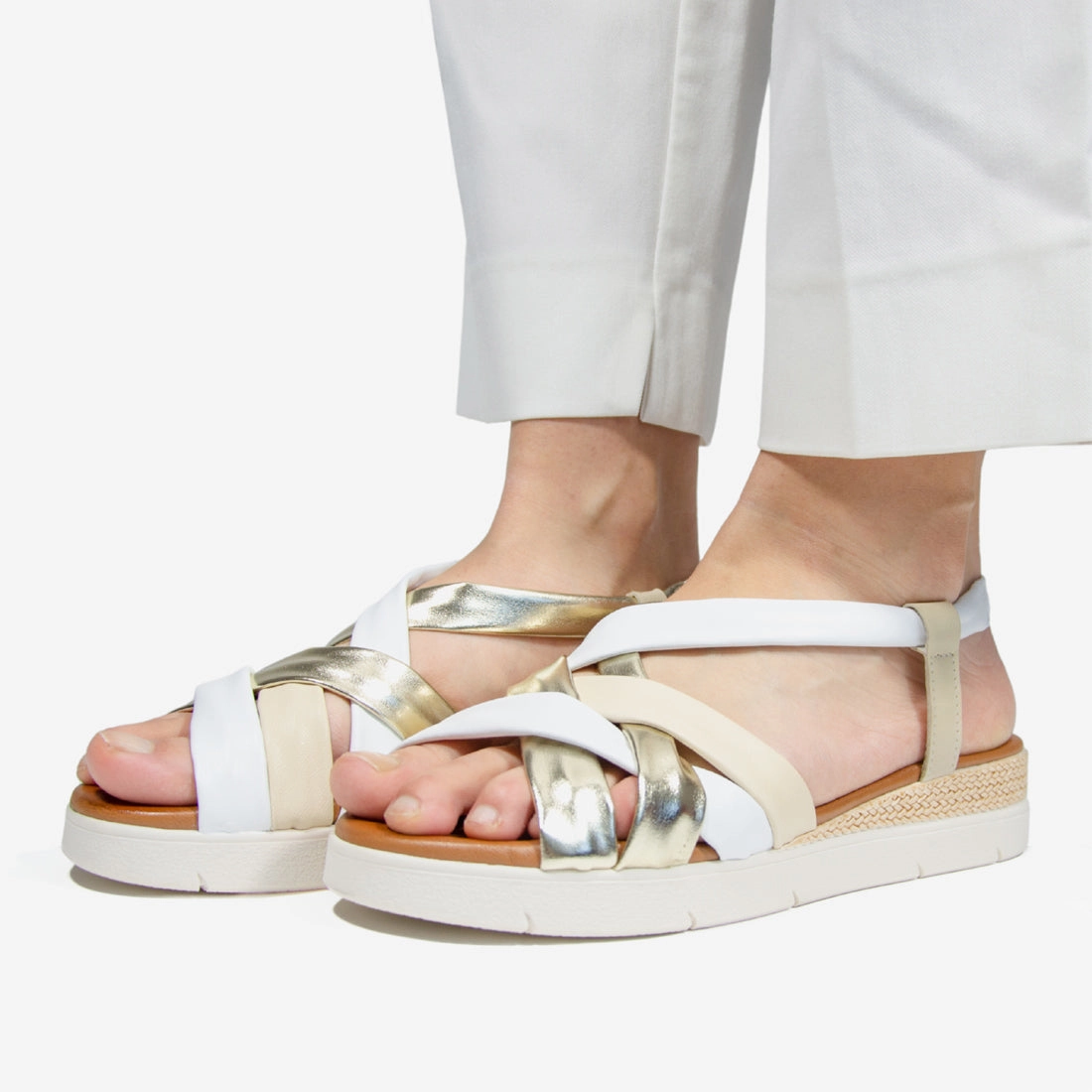 Damen Sandalen Looke FLORENCE Sandalen Ohne Riemen Mit Absatz