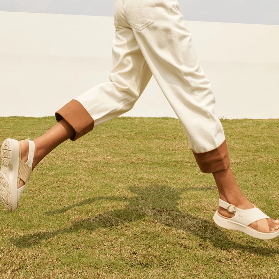 AdaptFit  - patentierte, orthopdische Sandalen mit 2-facher Fugewlbeuntersttzung Korkabsatz Sandalen