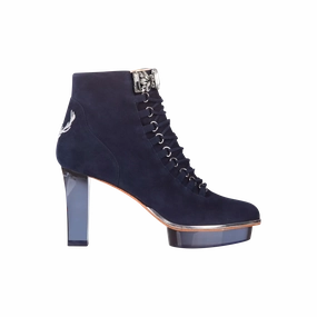 Timeless Ankle Boots MARINAS Closetoes Stiefeletten Dirndlschuhe dunkelblau