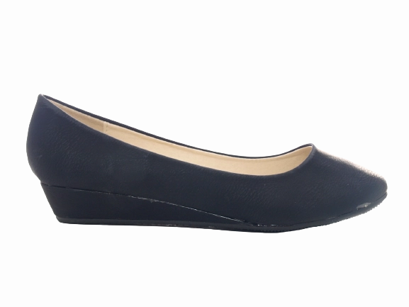Damen Slipper Keilabsatz Ballerina Loafer Mokassins  Slip On Flats Freizeit Black #  1111 Penny Loafers Styling