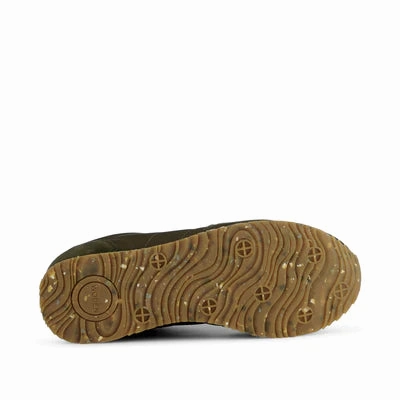 Woden Sneakers Nora Dark Olive Hohe Sneaker Weiß