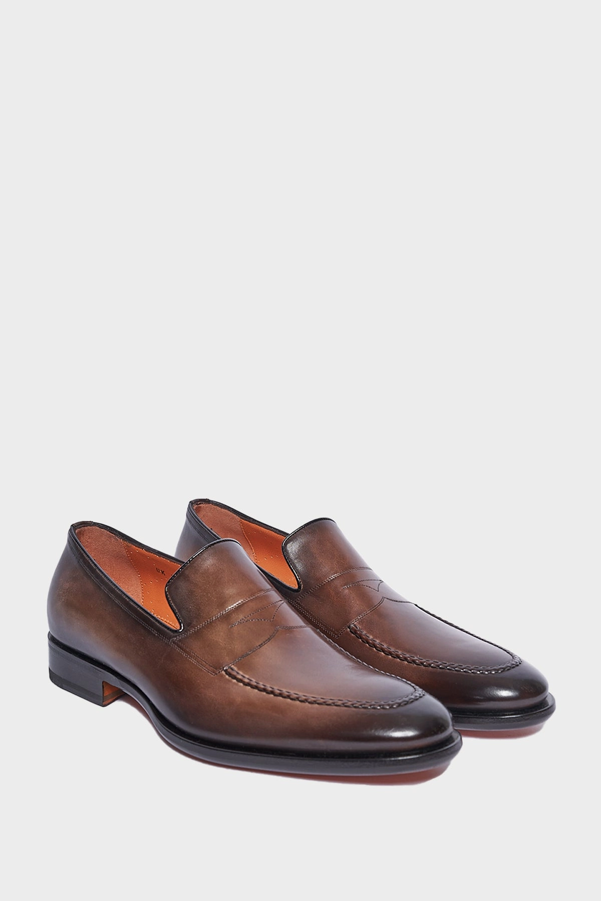 Mid Heel Loafers Penny Loafer in braun