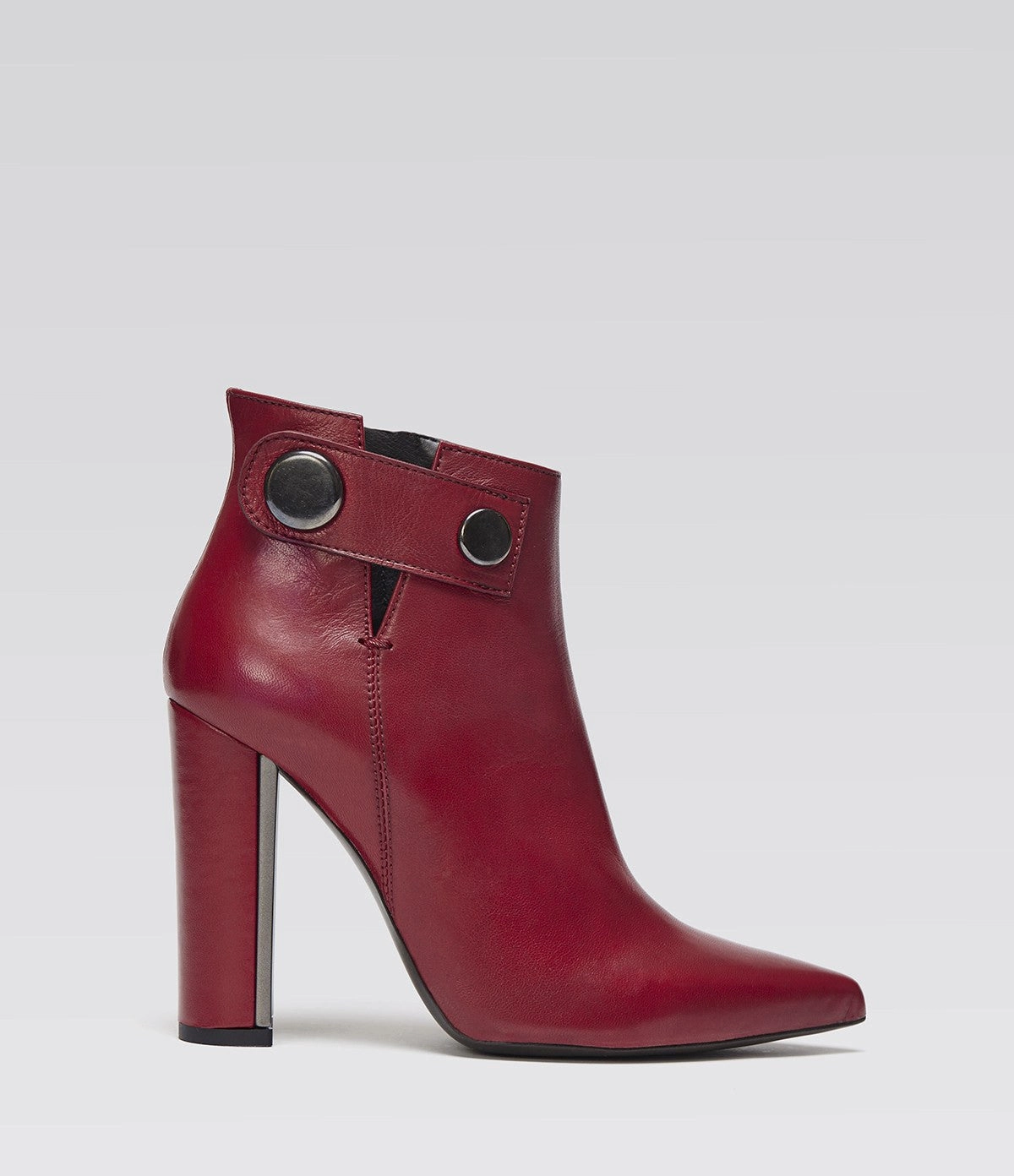 Crocodile Ankle Boots spitze Stiefelette Marta rot